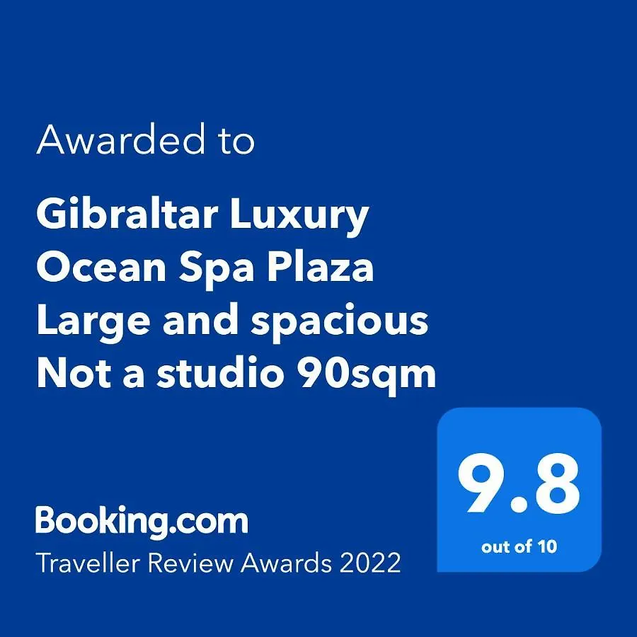 Luxury Ocean Spa Plaza Private Large 1 Bed Apartment Gibraltar